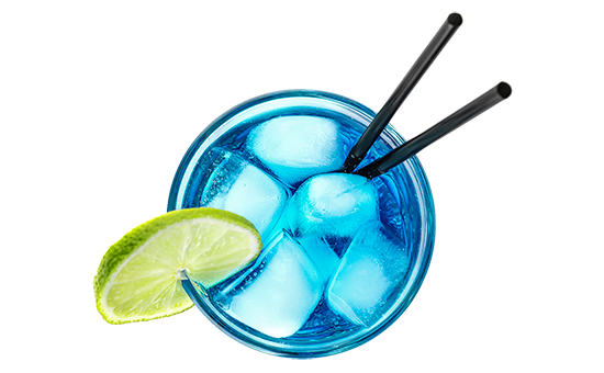 Blue Hawaiian signature cocktail